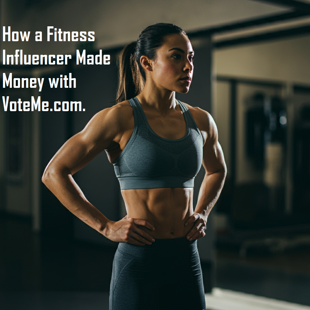 How a Fitness Influencer Made Money with Workout Polls on VoteMe.com